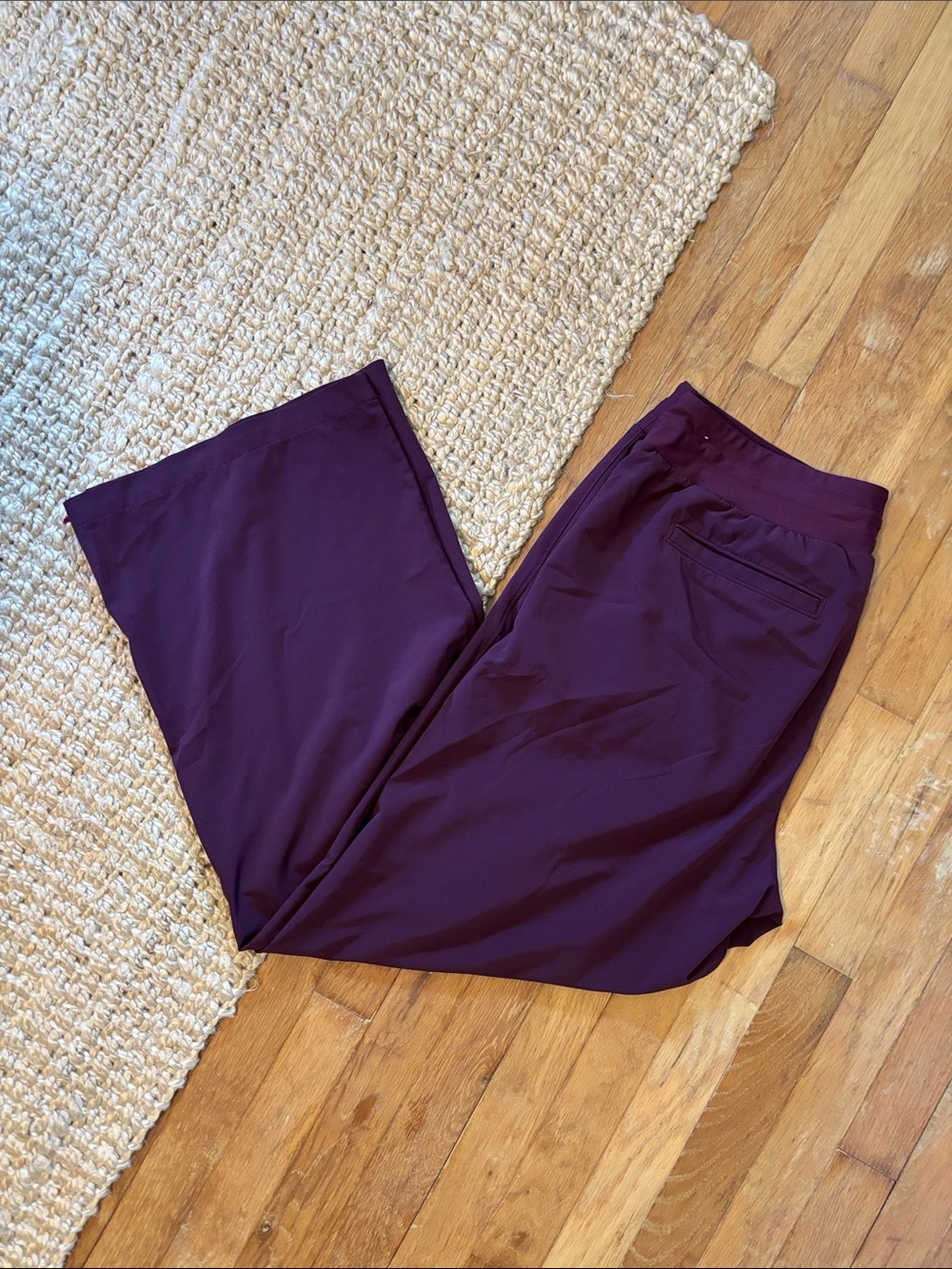 CALIA by Carrie Underwood Wide-Leg Pants in Deep Plum